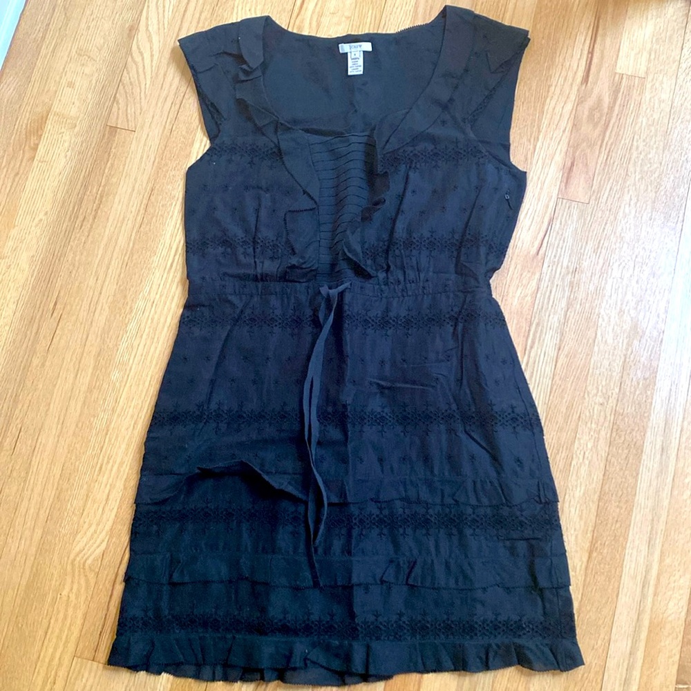 Eyelet mini dress